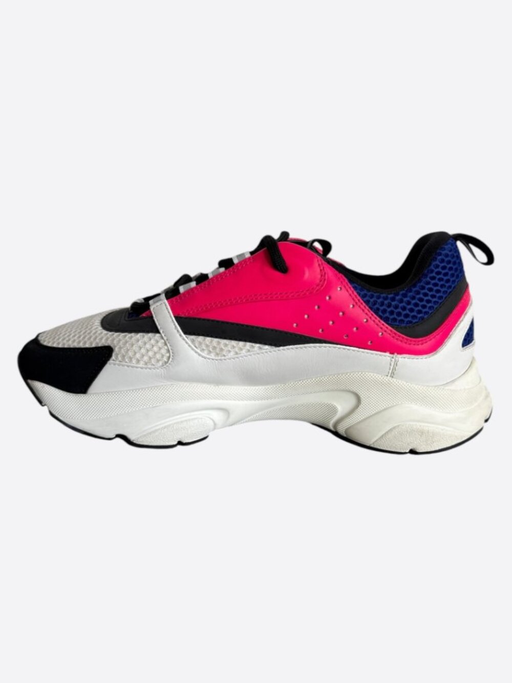 Dior White, Blue & Pink B22 Sneakers - Picture 6 of 8